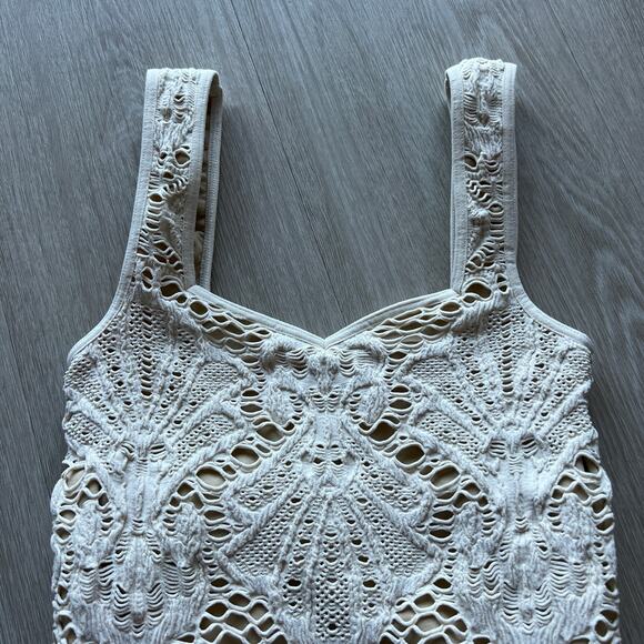 Intimately Free People Medallion Crochet Bodycon Dress XS Tiny Size - Picture 9 of 14